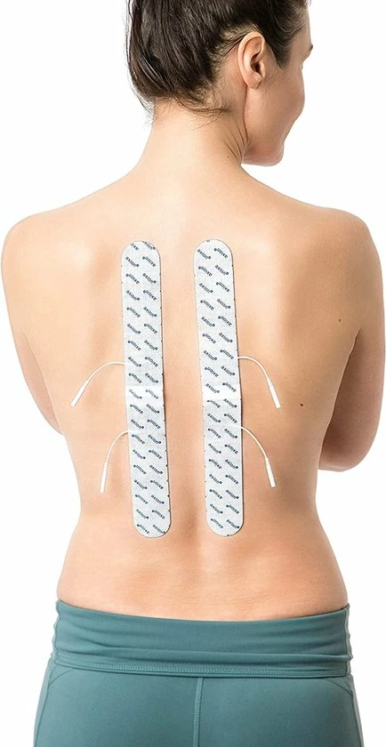 Axion - 2 Lange TENS/EMS Rugelektroden - Speciaal Voor Rugklachten - 33x4cm - Zelfklevend - Afbeelding 4