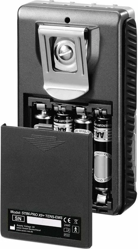 Axion - TENS-EMS Apparaat STIM-PRO X9+ - Voor Elektrodentherapie - Met Contactspray En Elektroden Pads - Afbeelding 2