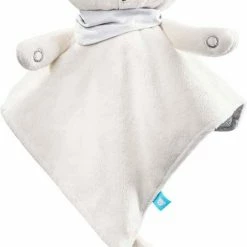 MyHummy® Doudou - Slaapsensor - Witte Ruis - Babyknuffel - Slaaphulp - Wit/Ecru