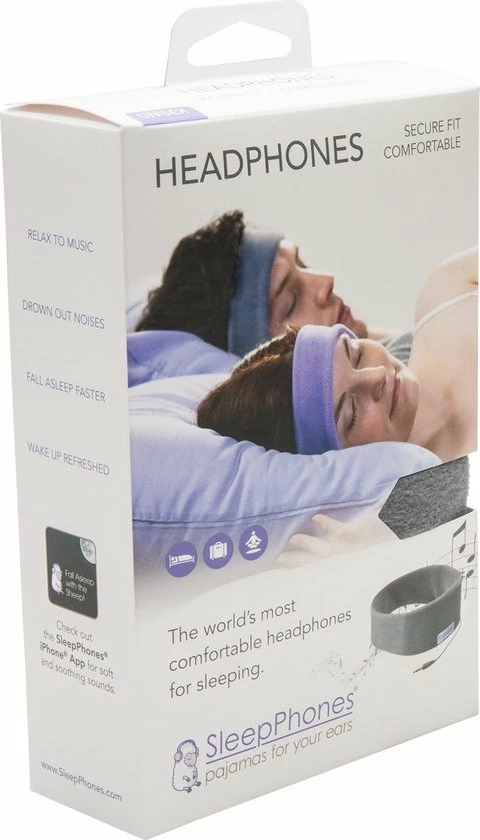 SleepPhones® Classic Breeze Pitch Black/Zwart - Small/Extra Small - Afbeelding 7