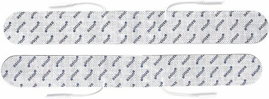 Axion - 2 Lange TENS/EMS Rugelektroden - Speciaal Voor Rugklachten - 33x4cm - Zelfklevend