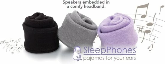 SleepPhones® Classic Breeze Pitch Black/Zwart - Small/Extra Small - Afbeelding 4