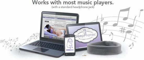 SleepPhones® Classic Breeze Pitch Black/Zwart - Small/Extra Small - Afbeelding 5