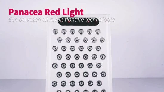 Panacea Infrarood Lamp LED Rood En Infrarood Therapie - Collageen Product - Spieren En Gewrichten - 300w - 60 LED's - Afbeelding 2