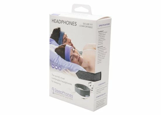 SleepPhones® Classic Breeze Pitch Black/Zwart - Small/Extra Small - Afbeelding 9