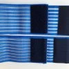 Merkloos Elastische Band - Elektrostimulatie - Elektrodeband H=80mm X L=150cm, Kleur Blauw, Aan1 Kant Klittenband, Per 2 Stuks