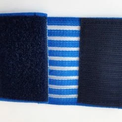 Merkloos Elastische Band - Elektrostimulatie - Elektrodenband H=80mm X L=40cm, Kleur Blauw, Aan 1 Kant Klittenband, Per 2 Stuks