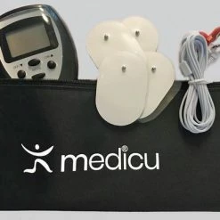 MEDICU ? TENS Apparaat + Extra 6 Stuks ( 3 Paar) Reserve Elektroden |TENS Apparaat Pijn | Pijnverlichting MEDICU?