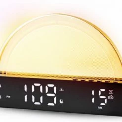 Boostiv Wake Up Light - Speaker Radio - Slaaphulpen - Bluetooth - Wekkerradio - Nachtlampje - Digitale Wekker - Wekker - Ambilight - Radio's