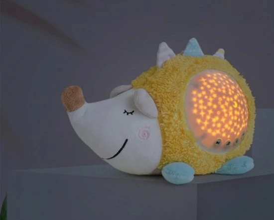 Kookedo Baby Slaapknuffel Egel - Sterrenprojector Slaaphulp - White Noise Slaap Machine Knuffel - Rust Nacht Whitenoise Sterren Projector - Witte Ruis Licht Geluiden Zacht Nachtrus - Nacht Rust Slaap Hulp - Sinterklaas Cadeau Sinter Klaas Lijstje Cadeautjes - Afbeelding 3