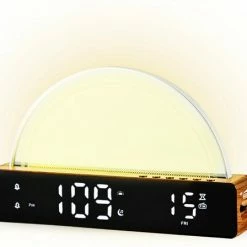 Boostiv Wake Up Light - Speaker Radio - Slaaphulpen - Wekkerradio - Nachtlampje - Digitale Wekker - Wekker - Radio's