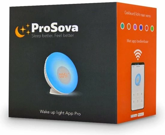 ProSova Wake Up Light Met App - White Noise Machine - Wekker - Wekkerradio - Slaaptrainer - Google Home - + Gratis (E)-Slaapboek - Afbeelding 11