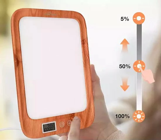 QuchiQ? Daglichtlamp 10.000 Lux - Lichttherapie Lamp - Daylight Lamp - 3 Kleuren - Bureaulamp - Timerfunctie - Sunlight Therapy - Energiezuinig A+ - Afbeelding 11