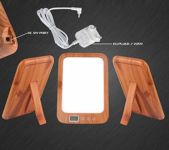 QuchiQ? Daglichtlamp 10.000 Lux - Lichttherapie Lamp - Daylight Lamp - 3 Kleuren - Bureaulamp - Timerfunctie - Sunlight Therapy - Energiezuinig A+ - Afbeelding 7