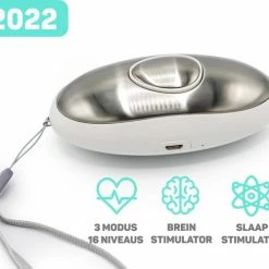 Vulpes Goods Vulpes HealthCare? Sleep & Focus - Slaaphulp - Bevordering Melatonine, Serotonine En Enkefaline Aanmaak - Frequentietherapie En Elektrodentherapie - Verbetert Slaapkwaliteit En Tegen Depressie - 3 Modus En 16 Intensiteitsniveaus En 20 Melodie?n