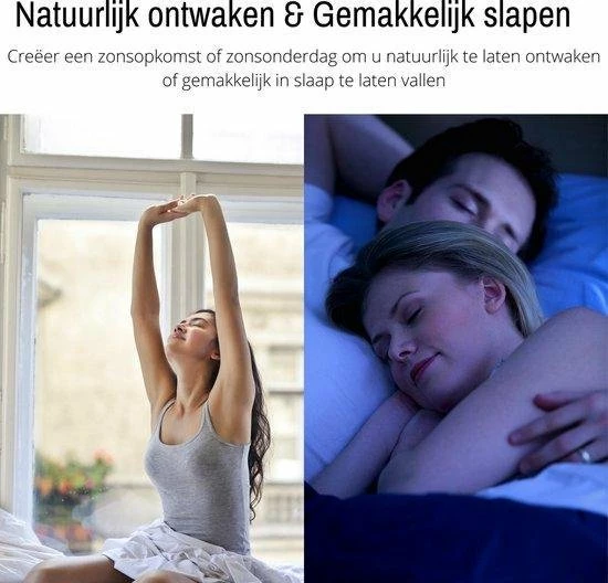 Sleep.ly Wake Up Light - 5 LED Kleuren - Natuurgeluiden - Wit - Nachtlampje - Slaaptrainer - Leeslamp - Tafellamp - Bedlamp Kinderen - Digitale Alarmklok En Wekker - Lichtwekker - Leeslampje - Wekkerradio - Wekker Met Licht - Digitale Alarmklok - Slaapwekker - Afbeelding 12