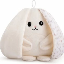 MyHummy? Bunny - Slaapsensor - Witte Ruis - Babyknuffel - Slaaphulp - Wit/Ecru