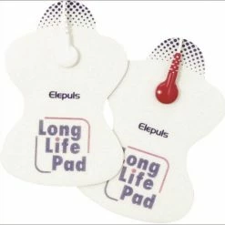 Merkloos Long Life Tens Elektroden Pads O.a Voor OMRON - 4 Stuks - Elektrodentherapie En Tens Apparaat - Met 2,5 Mm Knopsluiting Gelpads - Longlife Pad- 6x10 Cm Longlife Gel Pad