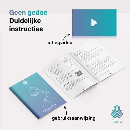 FLEXIE? Infralux 250 ? Infraroodlamp Met Phillips Warmtelamp ? Voor Gewrichten/Spieren/Pijn/Huid ? Red Light Therapy ? Rood Licht Therapie ? 250Watt - Afbeelding 11