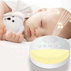 Babylove White Noise Machine - Witte Ruis Slaaptrainer Voor Baby - Slaaphulp Met LED Verlichting En 10 Rustgevende Geluiden