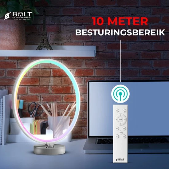 Bolt Electronics? Bolt Electronics ? Tafellamp ? Moodlamp ? Lichttherapielamp - Moodlight ? Daglichtlamp ? Wit Licht ? Zilver - Afbeelding 7