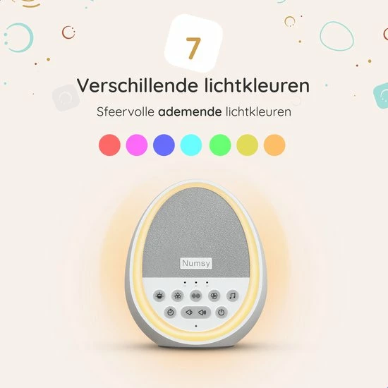 Numsy Calm White Noise Machine Baby - Witte Ruis Machine - Afbeelding 9
