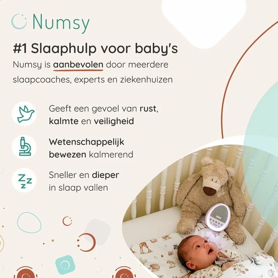 Numsy Calm White Noise Machine Baby - Witte Ruis Machine - Afbeelding 11