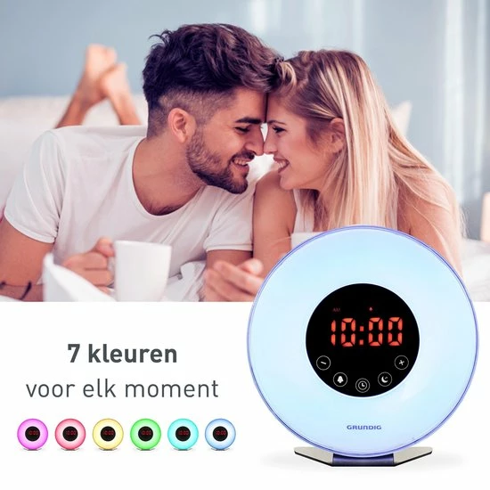 Grundig Wake Up Light - Nachtlampje Met Tijdweergave - Lichtwekker Met FM Radio En Natuurlijke Geluiden - Afbeelding 5