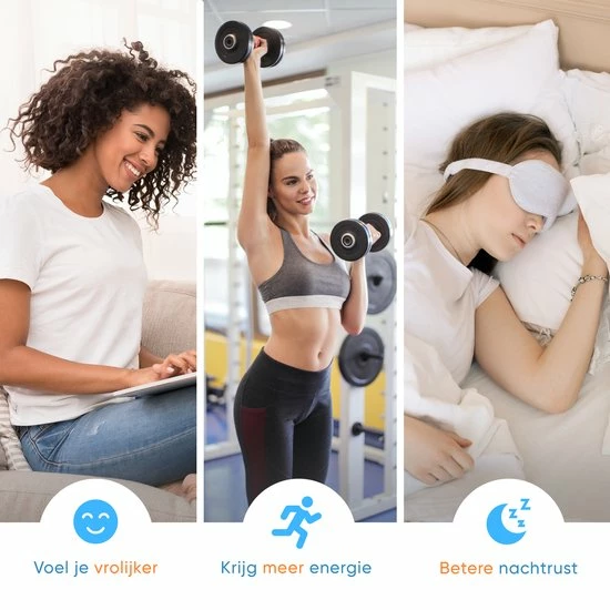 Glowbox Lichttherapiebril ? Daglicht Bril - Energie Lamp ? Winterdepressie Lichttherapie ? Zonlicht ? Black Friday 2022 Deals - Afbeelding 5