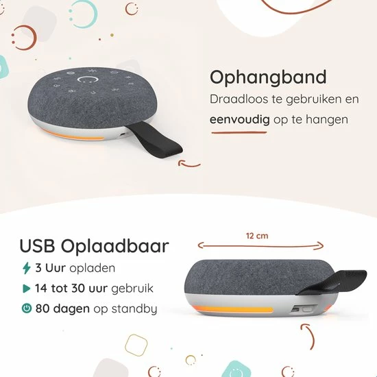 Numsy Move White Noise Machine Baby - Witte Ruis Machine - Afbeelding 7