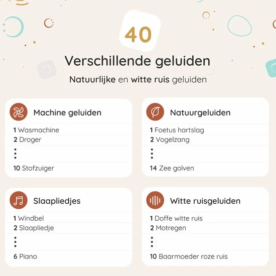 Numsy Move White Noise Machine Baby - Witte Ruis Machine - Afbeelding 8