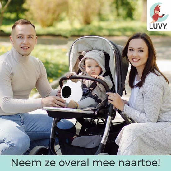 Luvy White Noise Machine - Witte Ruis Machine - Nachtlamp - Bluetooth - Slaaphulp - 9 Verschillende Kleuren LED - Donny - Afbeelding 7