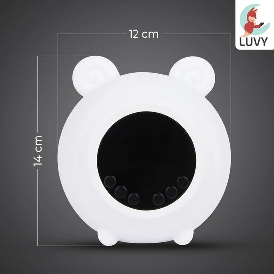 Luvy White Noise Machine - Witte Ruis Machine - Nachtlamp - Bluetooth - Slaaphulp - 9 Verschillende Kleuren LED - Donny - Afbeelding 9