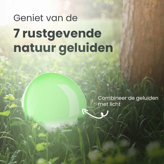 ProSova Wake Up Light Met App Pro - Slaaptrainer - Wekkerradio - Nachtlamp - Dubbele Wektijd - 7 Kleuren - USB Aansluiting - Google Home - + Gratis (E)-Slaapboek - Afbeelding 10