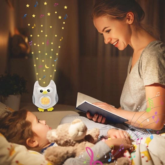 TrueLife Slaaptrainer En White Noise Machine En Sterrenprojector ? Knuffel Uil ? Slaapgeluiden ? Witte Ruis ? Baby - Peuter - Afbeelding 7