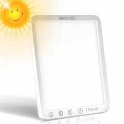 Levanda Daglichtlamp Met 10 Standen ? Lichttherapielamp Incl. Timerfunctie ? Zonlicht Lamp - Tegen Winterdepressie - 10.000 LUX - UV-vrij