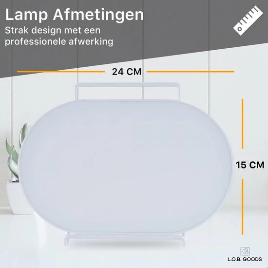L.O.B. GOODS? Professionele LED Daglichtlamp - Lichttherapie - Energielamp - Ontspanning - Vitamine D - Afbeelding 6