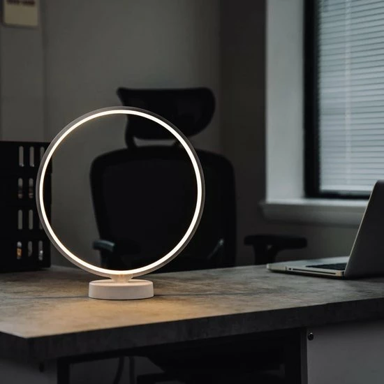 Valed Daglichtlamp - Professioneel - USB Poort - 10.000 LUX - 3 Kleuren - Lichttherapielamp - Bureaulamp - Lichttherapie - Daglichtlampen - Diameter 32 Cm - Afbeelding 4