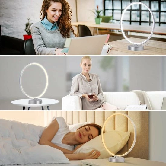 Valed Daglichtlamp - Professioneel - USB Poort - 10.000 LUX - 3 Kleuren - Lichttherapielamp - Bureaulamp - Lichttherapie - Daglichtlampen - Diameter 32 Cm - Afbeelding 5