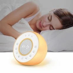 The Modern Human? Slaaphulp ? Witte Ruis ? White Noise Machine ? Slaaptrainer ? Slaaphulp Baby ? Slaaptrainer Kinderen ? Met LED Lamp ? Multi Color Light