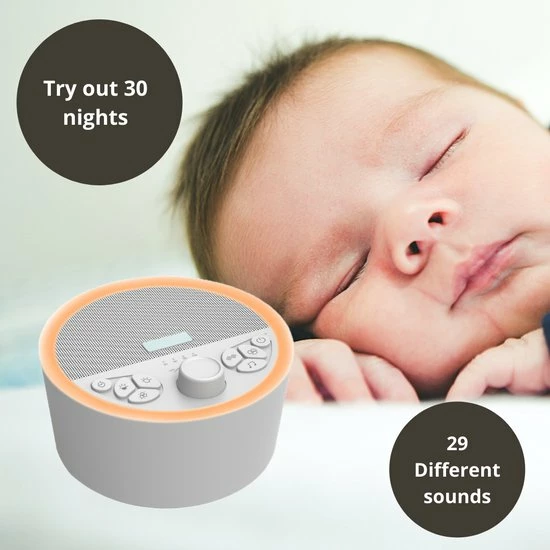 Labi Slaaptrainer - White Noise - Witte Ruis - 29 Geluiden - 7 Kleuren - Led - Afbeelding 4