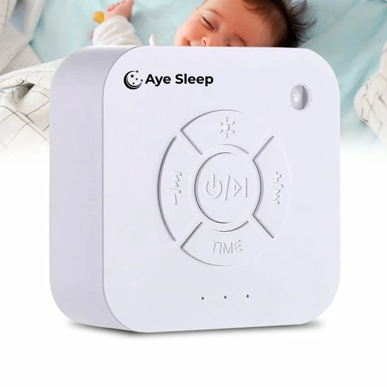 AyeSleep? Original White Noise Machine - 9 Geluiden - Slaaptrainer - Slaaphulp