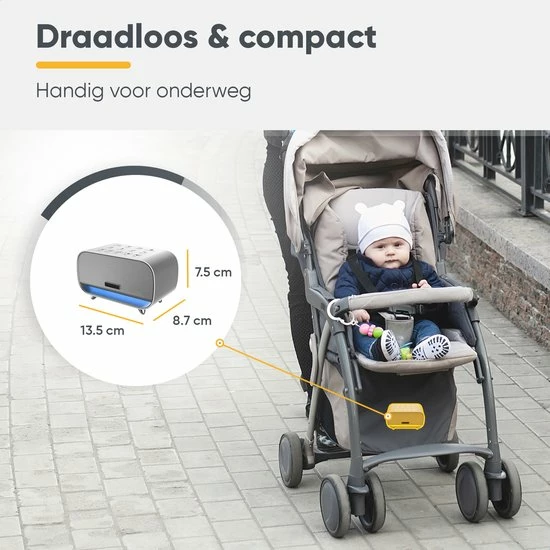 ProSova White Noise Machine - Deluxe Versie - Slaaphulp - Ruismachine - Slaaptrainer - Muziekdoosje - Witte Ruis Baby En Volwassenen - 24 Geluiden - Luchtreiniger - + Gratis (E)-Slaapboek - Afbeelding 2