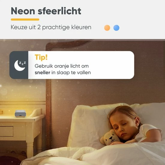 ProSova White Noise Machine - Deluxe Versie - Slaaphulp - Ruismachine - Slaaptrainer - Muziekdoosje - Witte Ruis Baby En Volwassenen - 24 Geluiden - Luchtreiniger - + Gratis (E)-Slaapboek - Afbeelding 3
