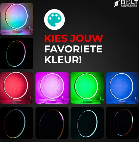 Bolt Electronics? Bolt Electronics ? Tafellamp ? Moodlamp ? Lichttherapielamp - Moodlight ? Daglichtlamp ? Wit Licht ? Zilver - Afbeelding 9