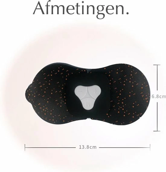 Blooming Baobab EMS Masseur - Elektrodentherapie Apparaat - Massageapparaat - Nek Massage - Rug Massage - Schouder Massage - Spier Massage - Draadloos Met Afstandsbediening - Zes Verschillende Standen - Oplaadbaar - Incl 2 Gelpads - Zwart - Afbeelding 8