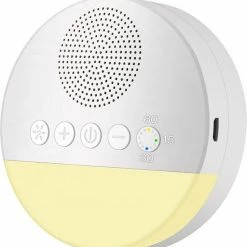 PuroTech - White Noise Machine - Witte Ruis - Slaaptrainer - Slaaphulp - Slaap Geluidsmachine - Muziekdoosje - Voor Kinderen & Volwassenen - Baby