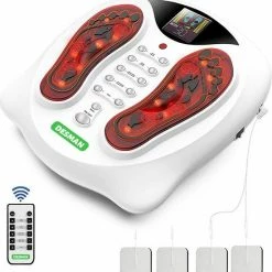 Desman – Bloedcirculatieapparaat - Verbeter Bloedsomloop – Spierstimulator - Voor Benen En Voeten - EMS – Infrarood - Inclusief 4 Elektroden Pads