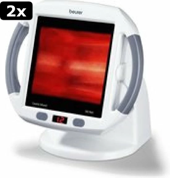 2x Beurer IL50 - Infraroodlamp - Timer - 300 Watt - Groot Oppervlak