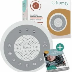 Numsy? Lumi White Noise Machine Baby - Witte Ruis Apparaat Volwassen - Slaaptrainer Kinderen - Geluidsmachine - Baarmoeder En Hart